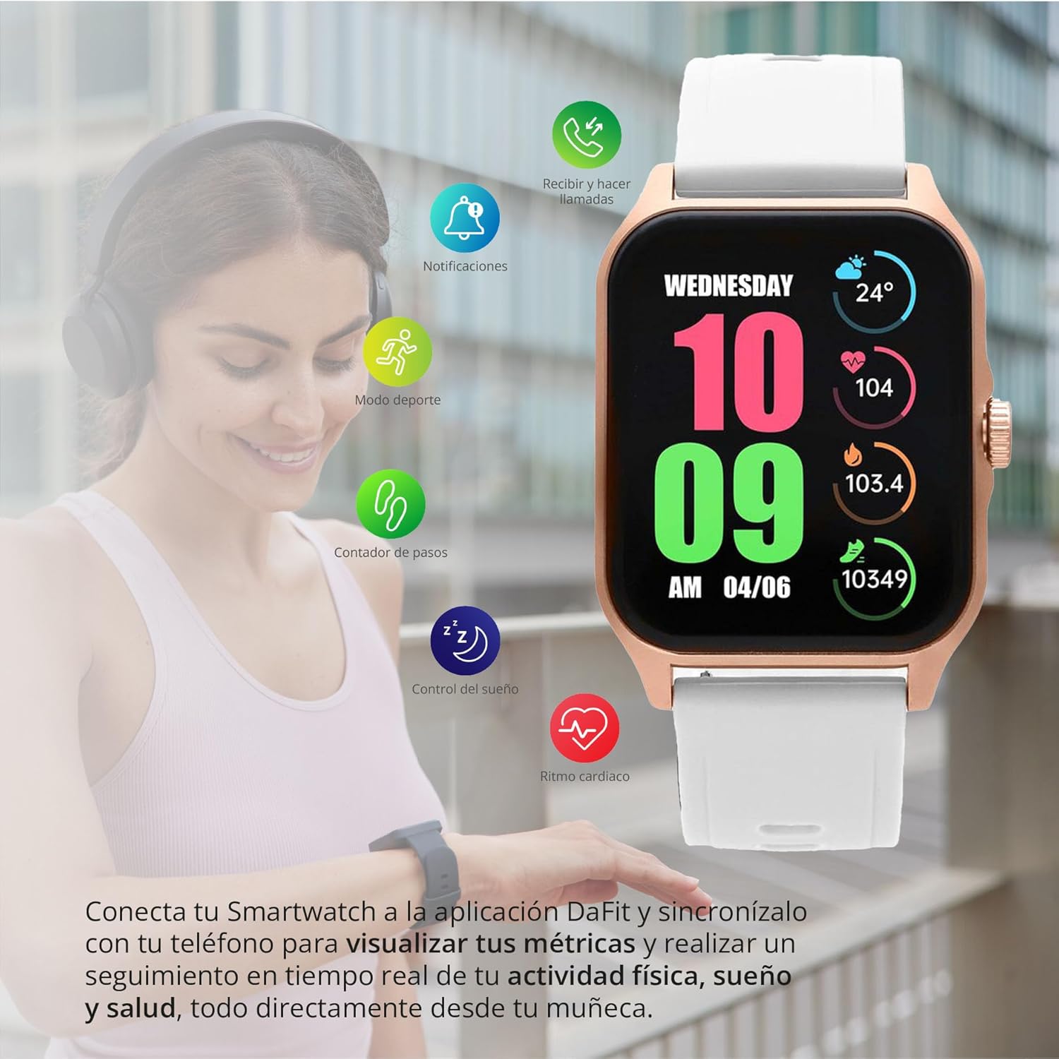 Radiant Smart las Vegas Unisex Digital Watch with Silicone Bracelet RAS10403DF, White