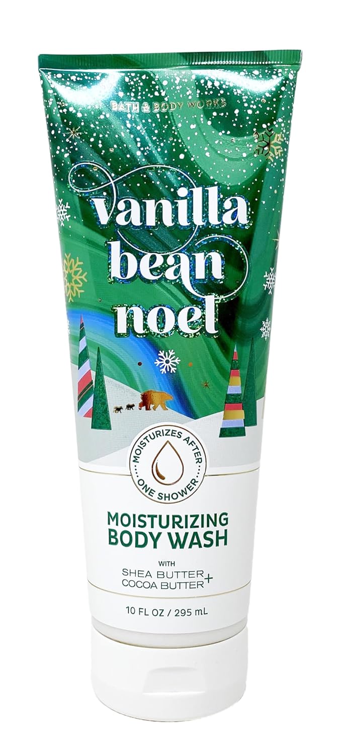 Bath & Body Works Vanilla Bean Noel - Deluxe Gift Set - Fine Fragrance Mist, Body Cream, Moisturizing Body Wash, Shower Gel and Body Lotion With a Natural Oats Sample Soap. - Image 4