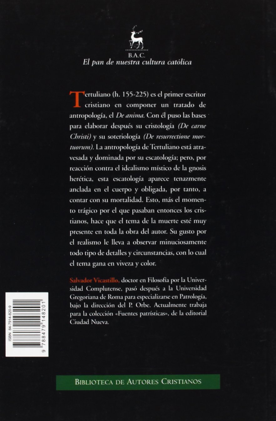 Un cuerpo destinado a la muerte: Su significado en la antropología de Tertuliano (ESTUDIOS Y ENSAYOS)