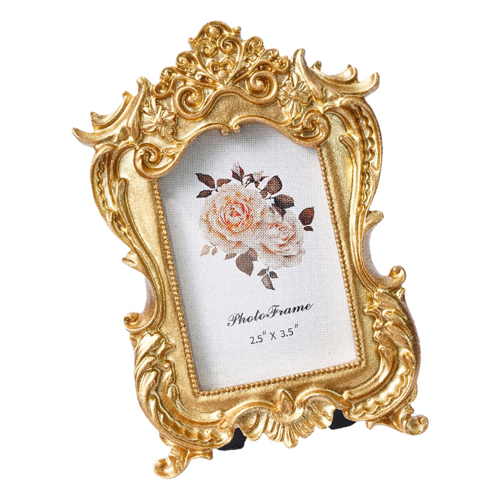 Retro Picture Frame Antique Ornate Photo Frame for Tabletop Display Decorative Photo Frames for Home Pictures Gallery Antique Ornate