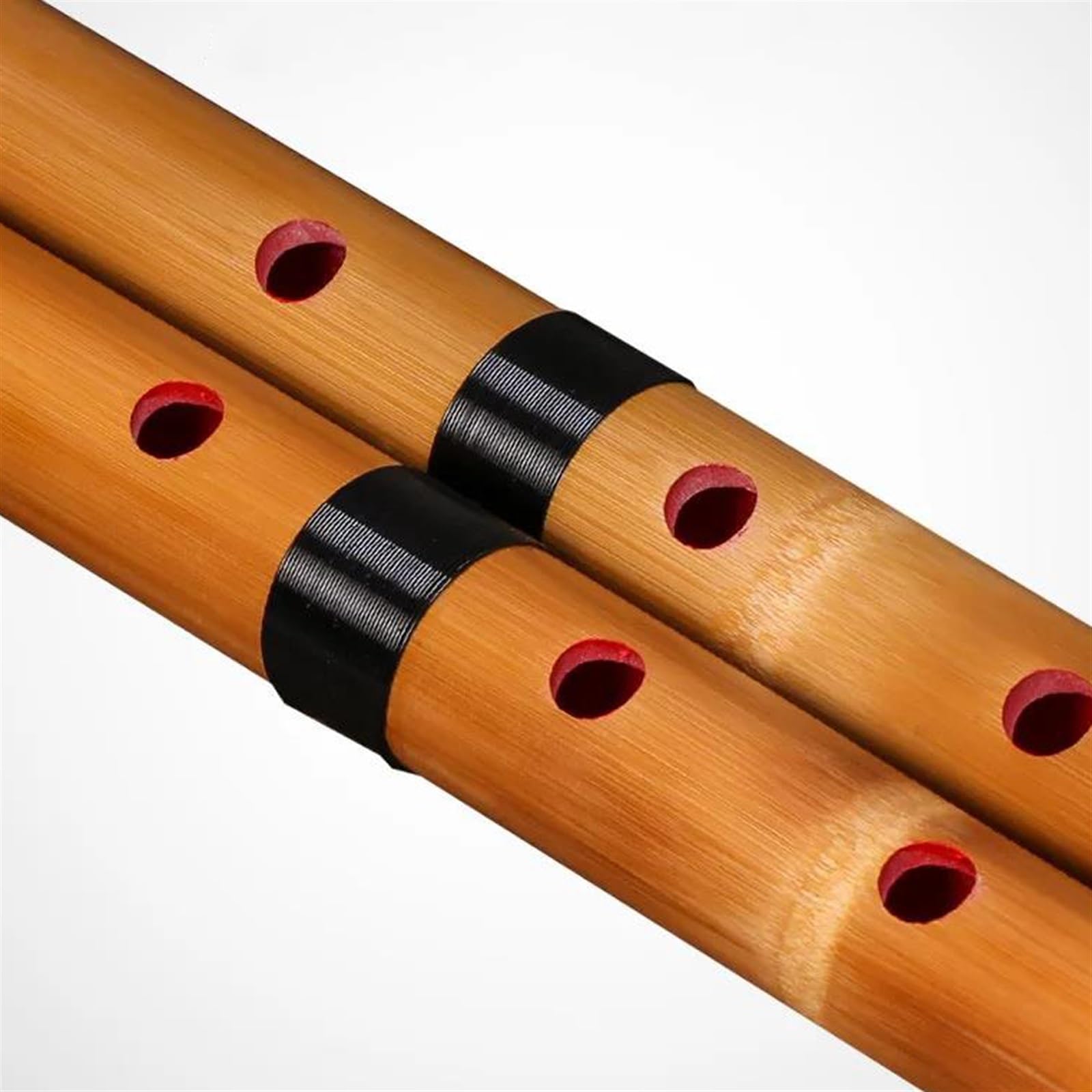 Flûte en bambou 5 trous japonais blanc bambou Piccolo bois Instrument flûte Shakuhachi Performance Professionnelle Flûte De Bambou