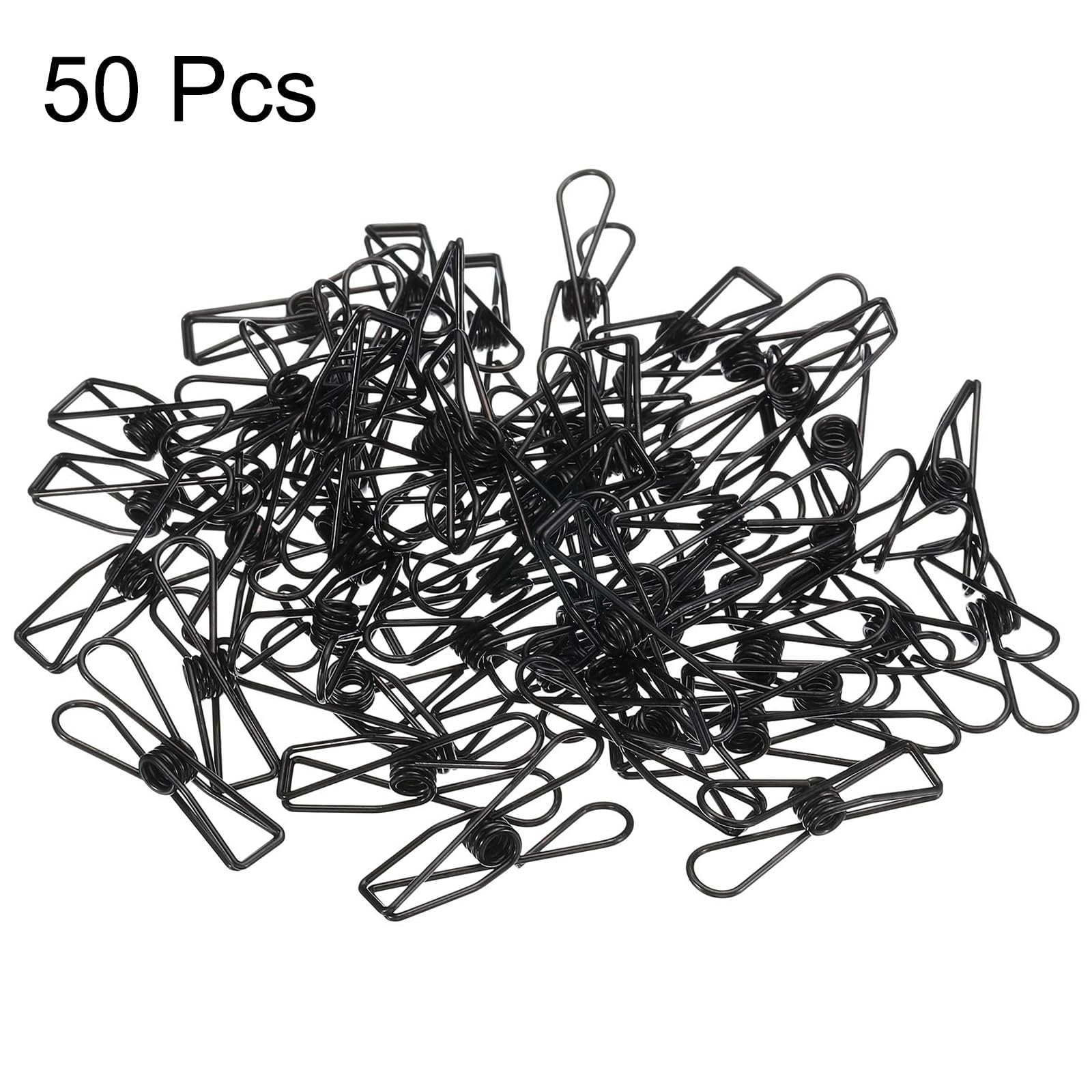 TA-VIGOR 50Pcs Metal Wire Hollow Out Clips, 32mm Mini Binder Paper Clamp, Multi-Purpose Paper Clips - Image 3