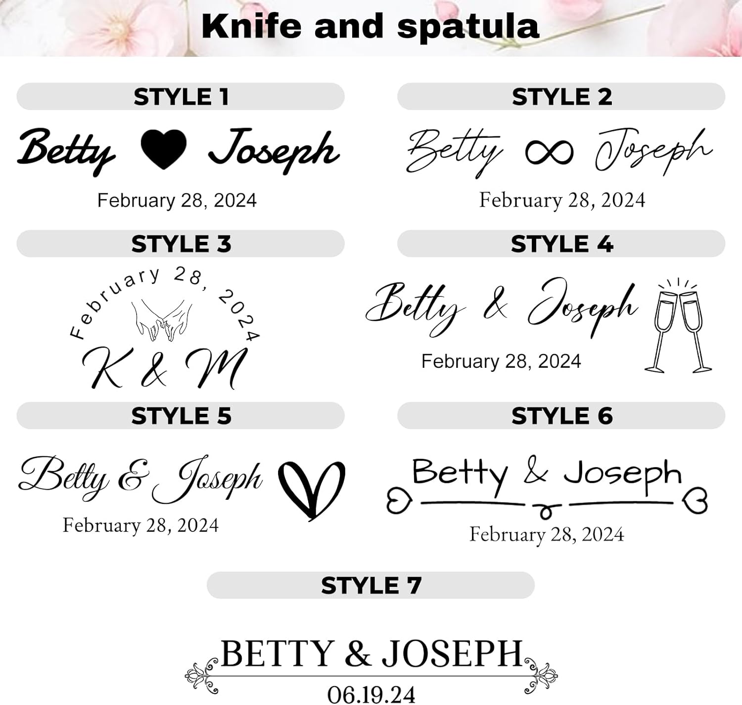 Custom Wedding Cake Knife and Server Set Engraved Cake Cutter Server Forks Personalized Cake Cutting Set for Wedding Birthday Anniversary Bridal Gift