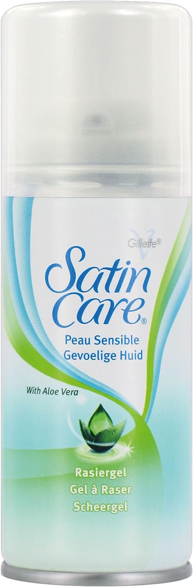 Gillette Satin Care Women's Shaving Gel, Sensitive Skin, 75 ml (Pack of 6)
