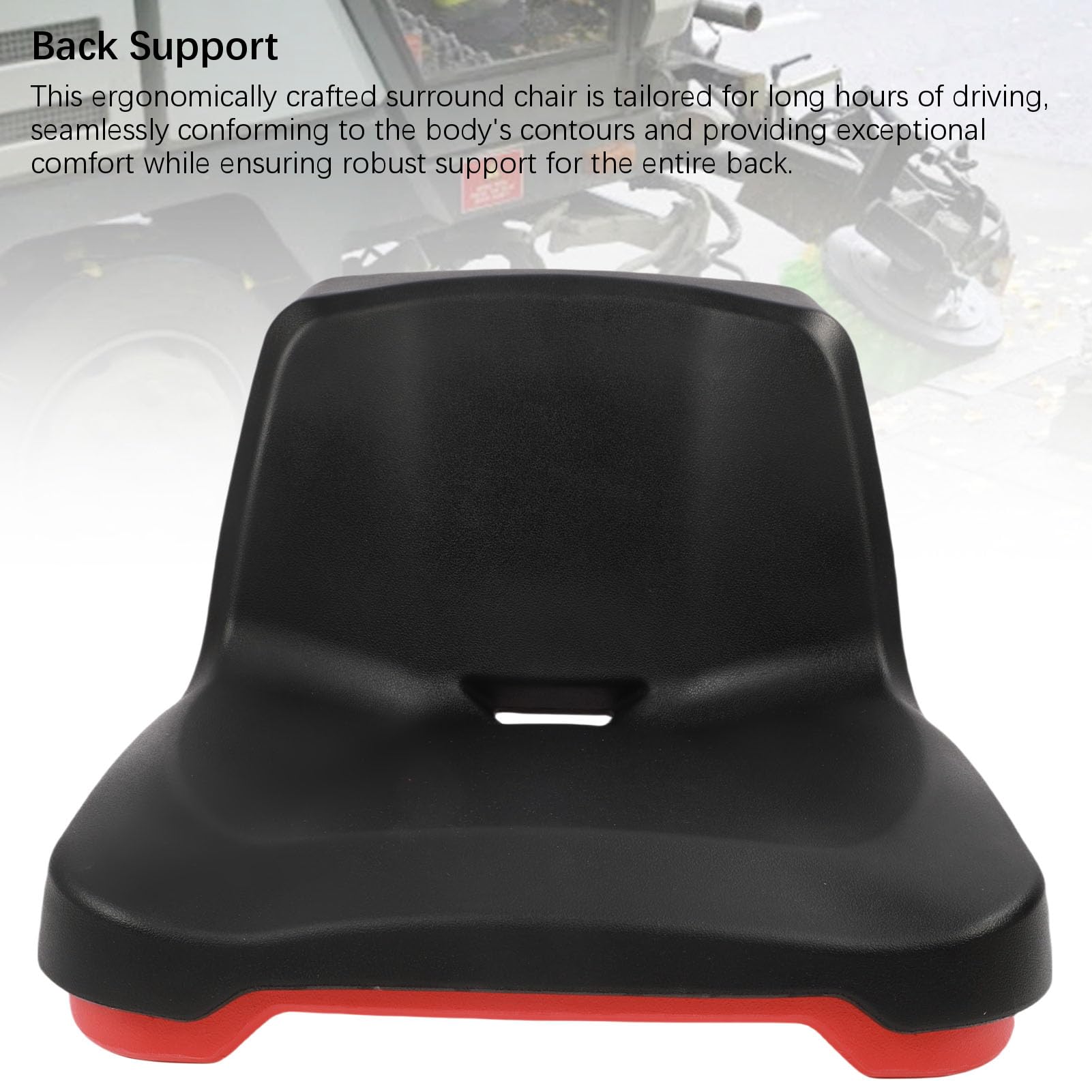 Fabater Asiento de Montacargas Universal, Asiento del Tractor con Espalda, Asiento del Cortacésped de Césped con Micro Interruptor y Agujeros de Drenaje, Acolchado de Espuma para Todos