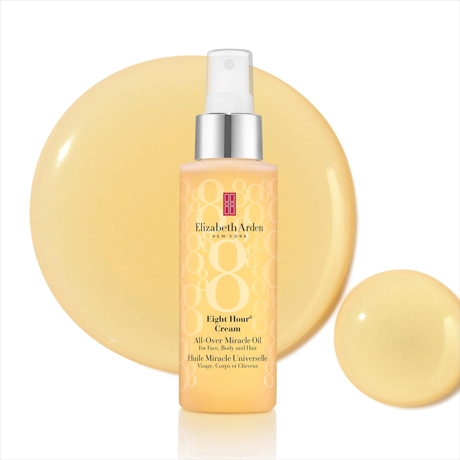 Elizabeth Arden Eight Hour All-Over Miracle Oil, Hydrating Spray Moisturizer for Face, Body & Hair, Vitamin E & Tsubaki Oil, Non-Comedogenic, Lightweight, 3.4 oz - Image 2