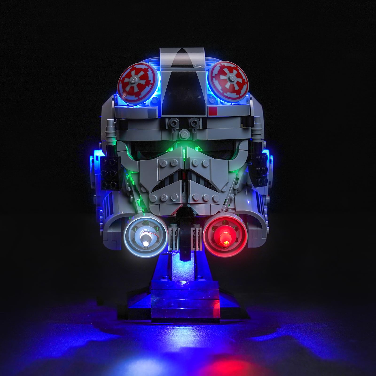BrickBling LED Light Only, Compatible with Lego at-at Driver Helmet 75429, Creative Lighting Compatible with Lego Helmet- Not Come with Model (Classic