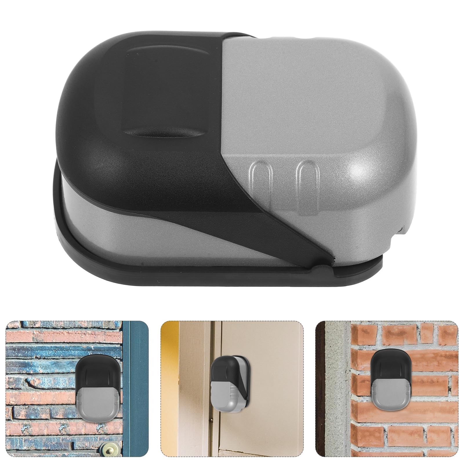 MAGICLULU Cassetta Portachiavi con Combinazione a 4 Cifre Resistente All'acqua in Lega di Alluminio e Acciaio, Capacità Grande per Casa e Ufficio con Copertura Argento
