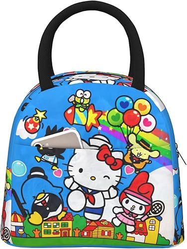 Linda lonchera aislada portátil bolsa de almuerzo reutilizable impermeable bolsa de almuerzo para el trabajo al aire libre camping