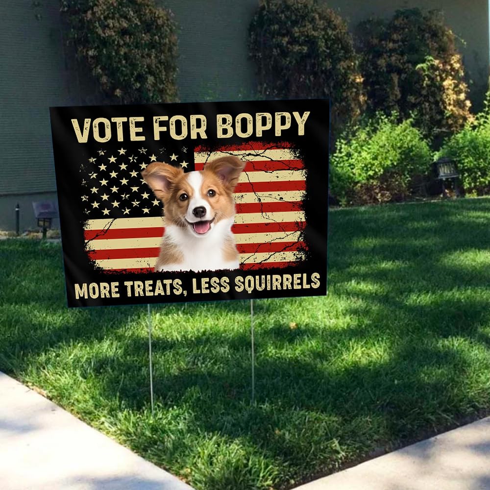 Funny Political Personalized Pet Election 2024 Sign