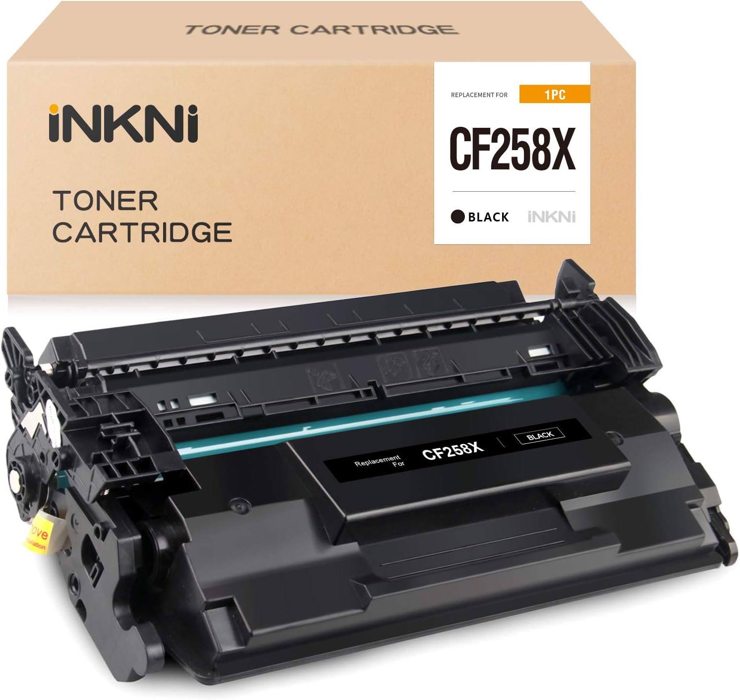 58X CF258X-INKNI (No Chip) Compatible Toner Cartridge Replacement for HP 58X 58A CF258A for HP M404dn M404n MFP M428fdn MFP M428fdw MFP M428dw M304 Printer (Black)