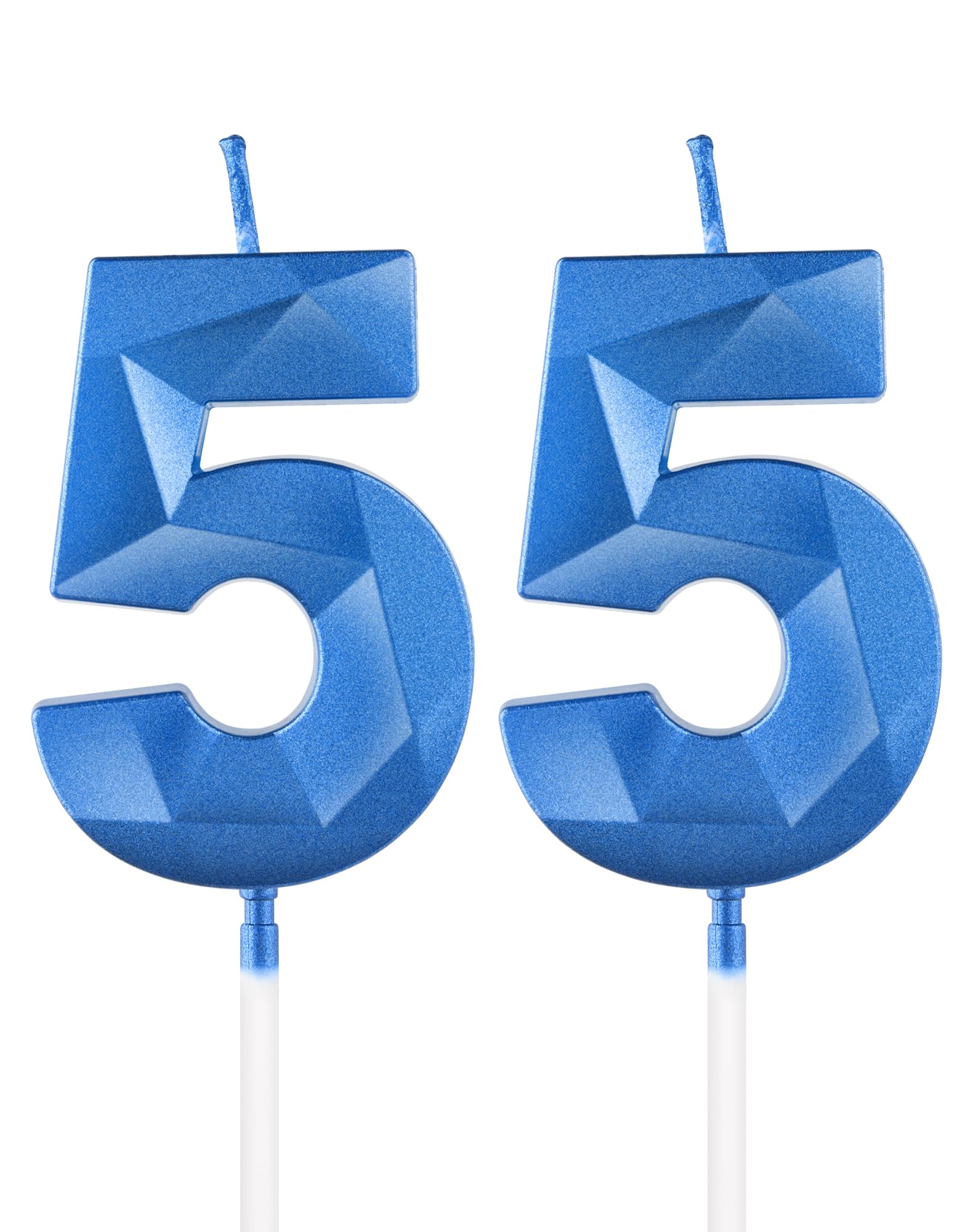 Royal Blue 13th Birthday Candles, 3D Number 13 Candle for Cake, Boy Girl 13th Birthday Decorations,Sapphire Candle Topper Blue Cake Decorations for Birthday Party Wedding Anniversary Supplies — view 217