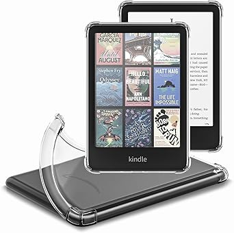 Clear Case for (7") All-New Kindle Paperwhite 12th Generation 2024 & Kindle Colorsoft Signature Edition 2024 -Ultra Slim Transparent TPU Soft Skin Bumper Cover & Lightweight Scratch-Proof,Clear