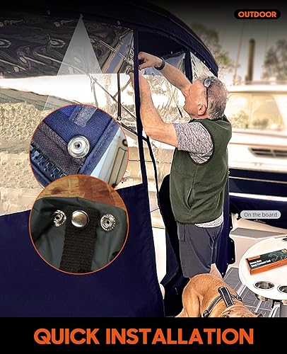 Miniatura 3 de Herramienta de cierre a presión resistente, herramienta de ajuste a presión con 100 juegos de 4 broches de cubierta de barco de 4 colores, kit de