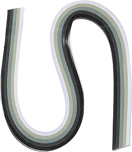 120 Strisce Carta Quilling 5mm X 54cm - Nero Per Arte Fai Da Te | Decorazioni Natalizie E Creative - Foto 12