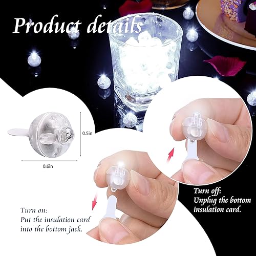 Miniatura 58 de 100 mini luces LED redondas, de largo tiempo de espera, multicolor, linterna de papel, luces para fiesta de cumpleaños, Navidad, decoración