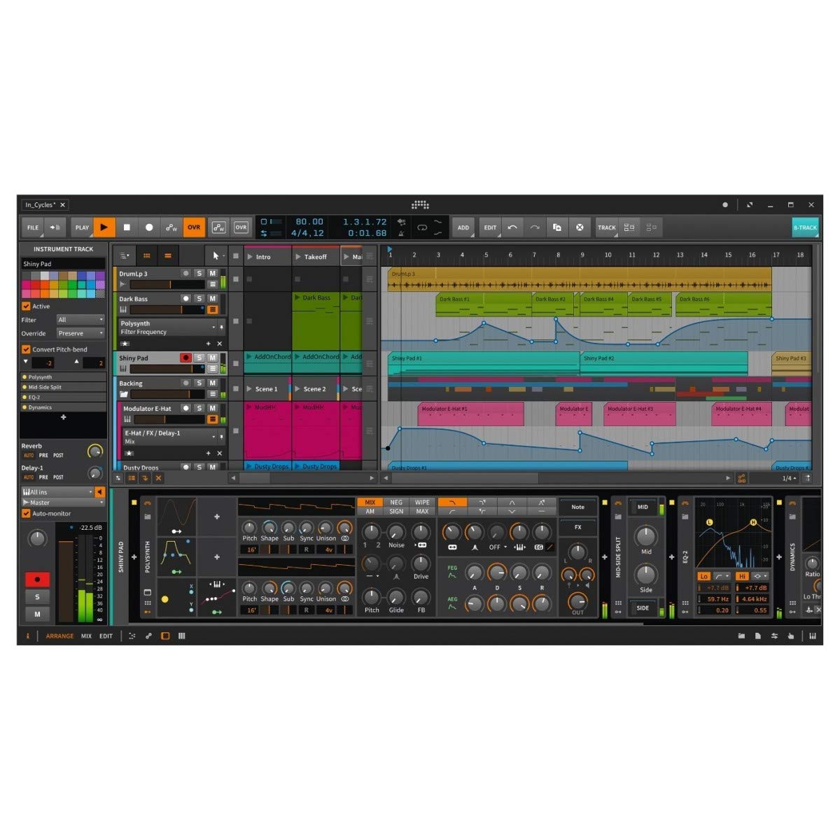 SubZero Home Studio Bundle USB Audio Interface mit Mikrofon für PC & Mac | Komplettes Studio-Bundle mit USB-Interface, Bitwig-Studio-DAW, Kondensatormikrofon, Kopfhörer und Galgenstativ