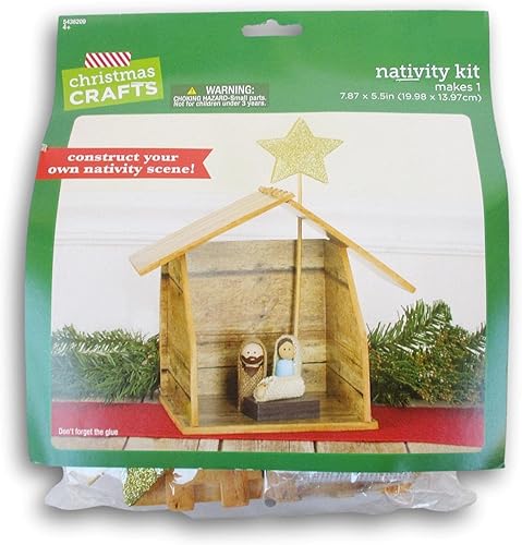 Miniatura 2 de Christmas Crafts Kit de Natividad: hace una escena del pesebre con Jesús, María y José