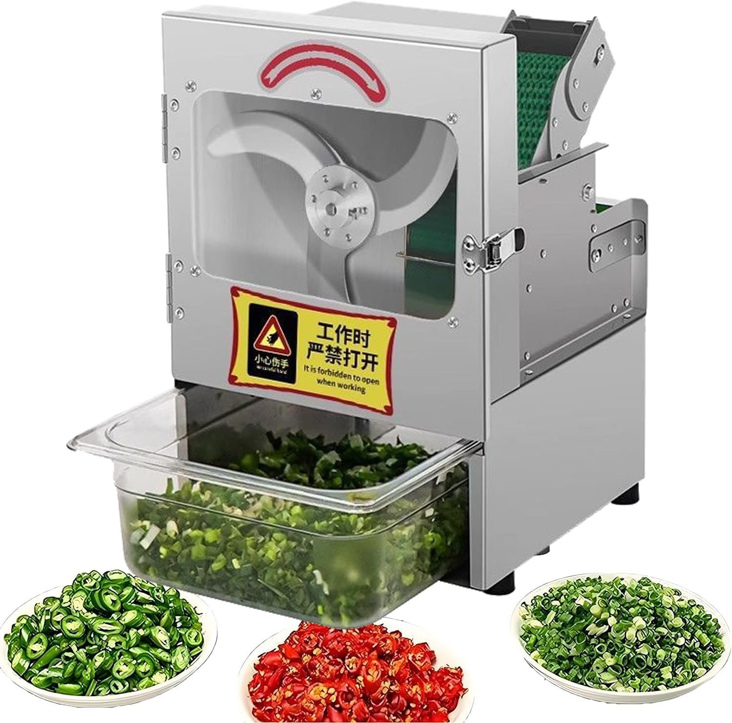 Electric Vegetable Chopper Machine for Kitchen, Multifunctional Cutter for Garlic Ginger Chili Potato Cucumber,B