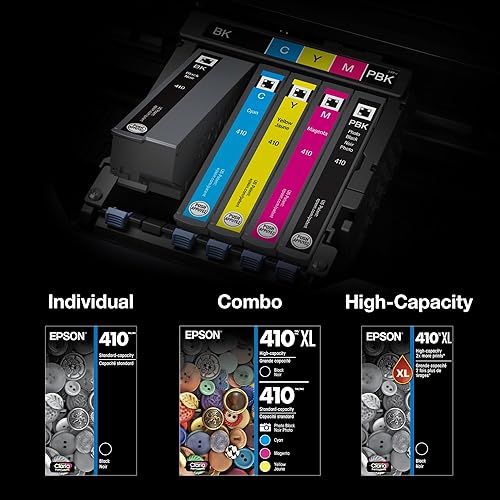 Miniatura 5 de Cartucho de tinta negra Epson 410XL Claria de alta capacidad para impresoras Epson XP-530, XP-630 y XP-830