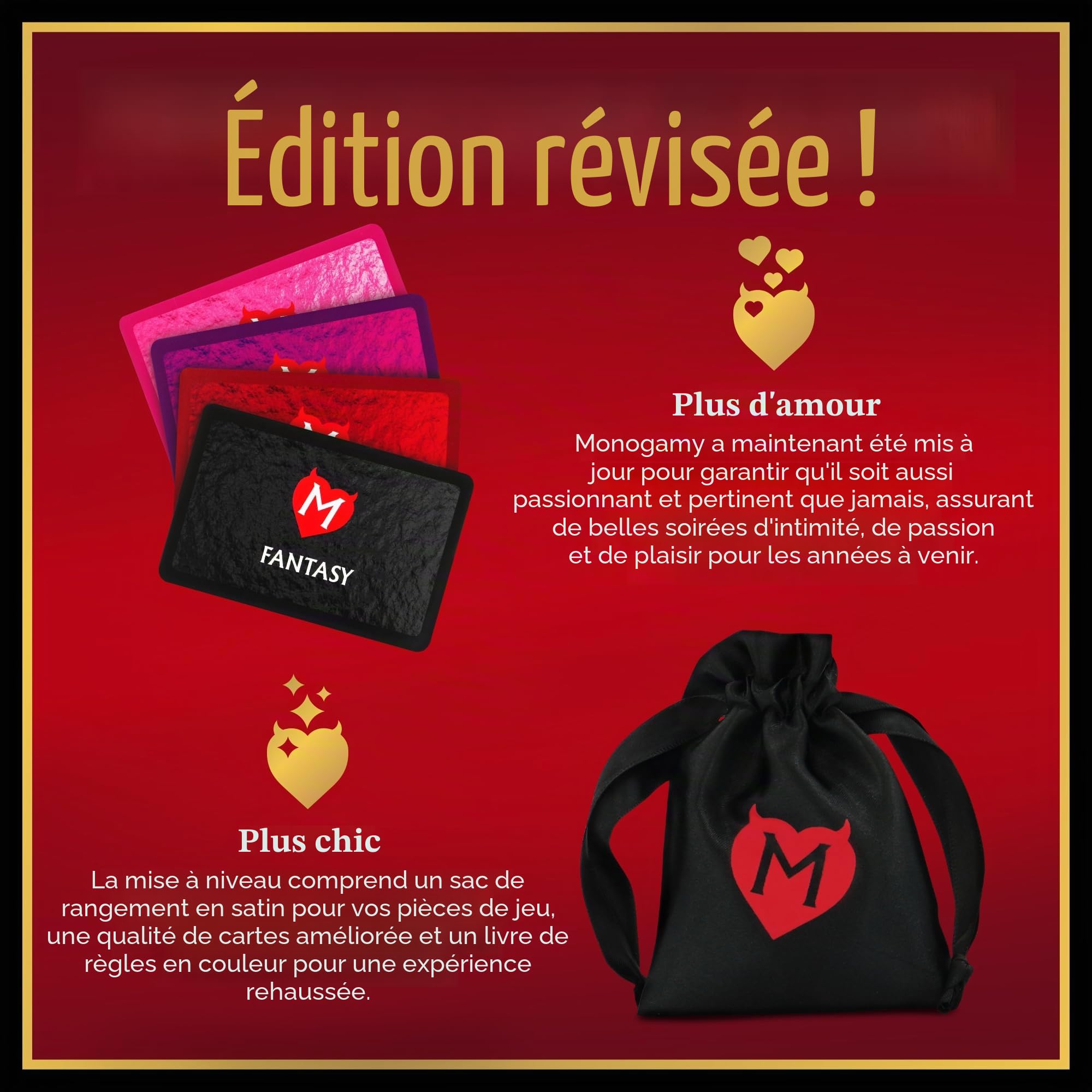 MONOGAMY Le Jeu de société - Un Jeu de société primé à Plusieurs reprises, Multicolore