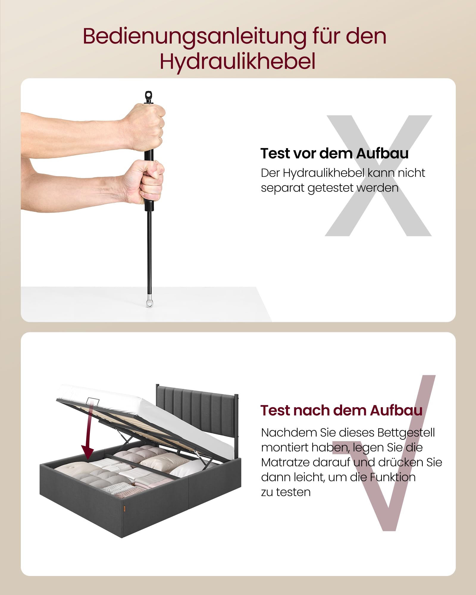 Vasagle Bettgestell – Bild 7