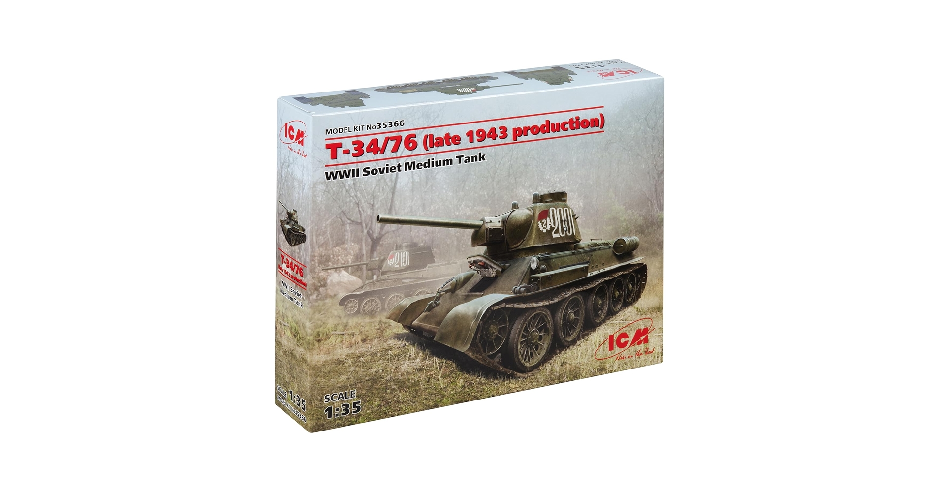 ICM 1/35 T-35 戦車　完成品　模型　プラモデル Amazon | ICM 1/35 ソビエト T-34/76 1943 初期型 プラモデル