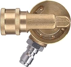 Best M MINGLE Gutter Cleaner Attachment, Pivoting Coupler for Pressure Washer Nozzle, 240 Degree Rotation, 1/4 Inch Quick Connect, 4500 PSI Review 