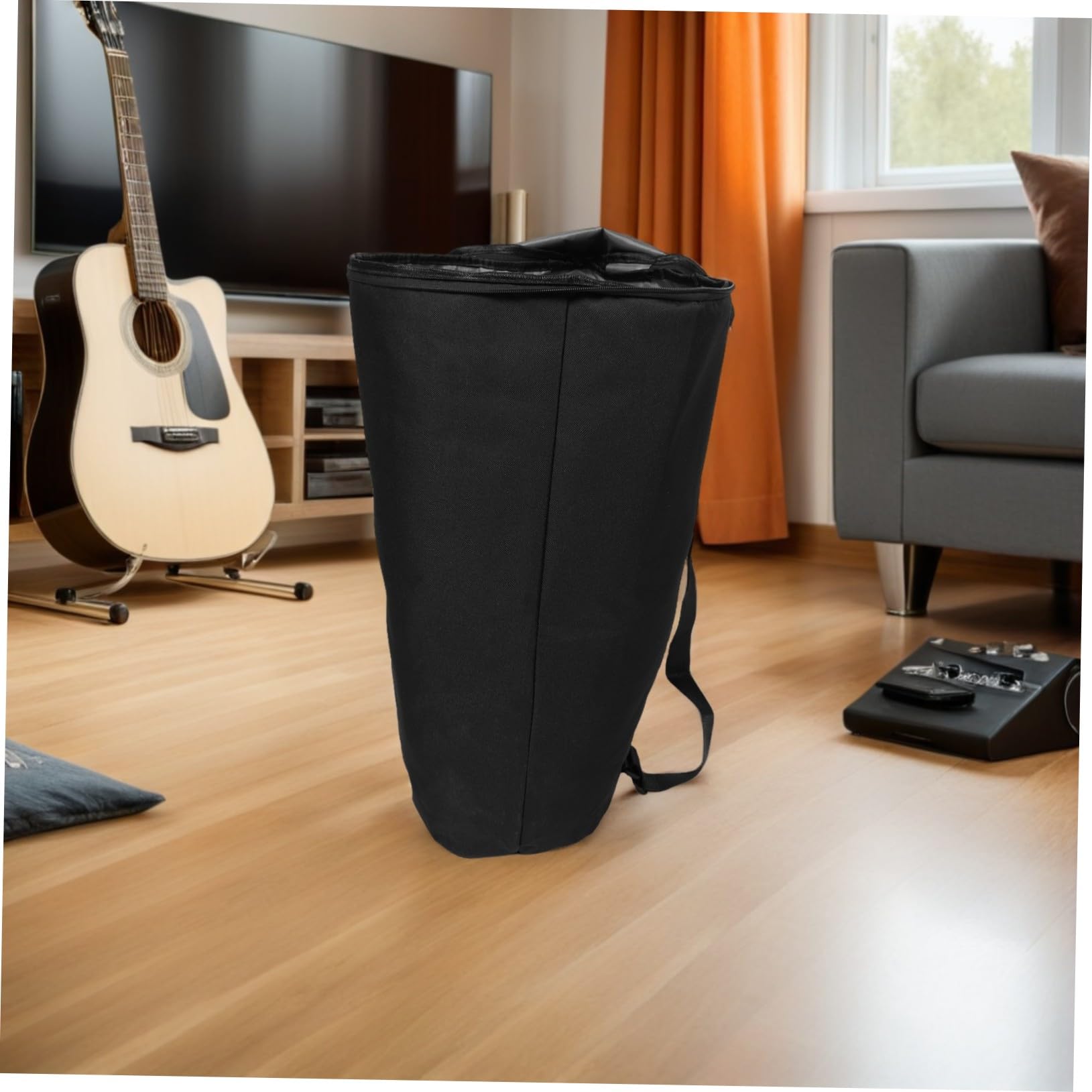 Afrikanische Trommeltasche Doppel-lagiger Wasserdichter Oxford Stoff Rucksack Mit Gepolsterten Schultergurten Ergonomisch Bequemer Drum Bag Für Reisen Und Musiktransport