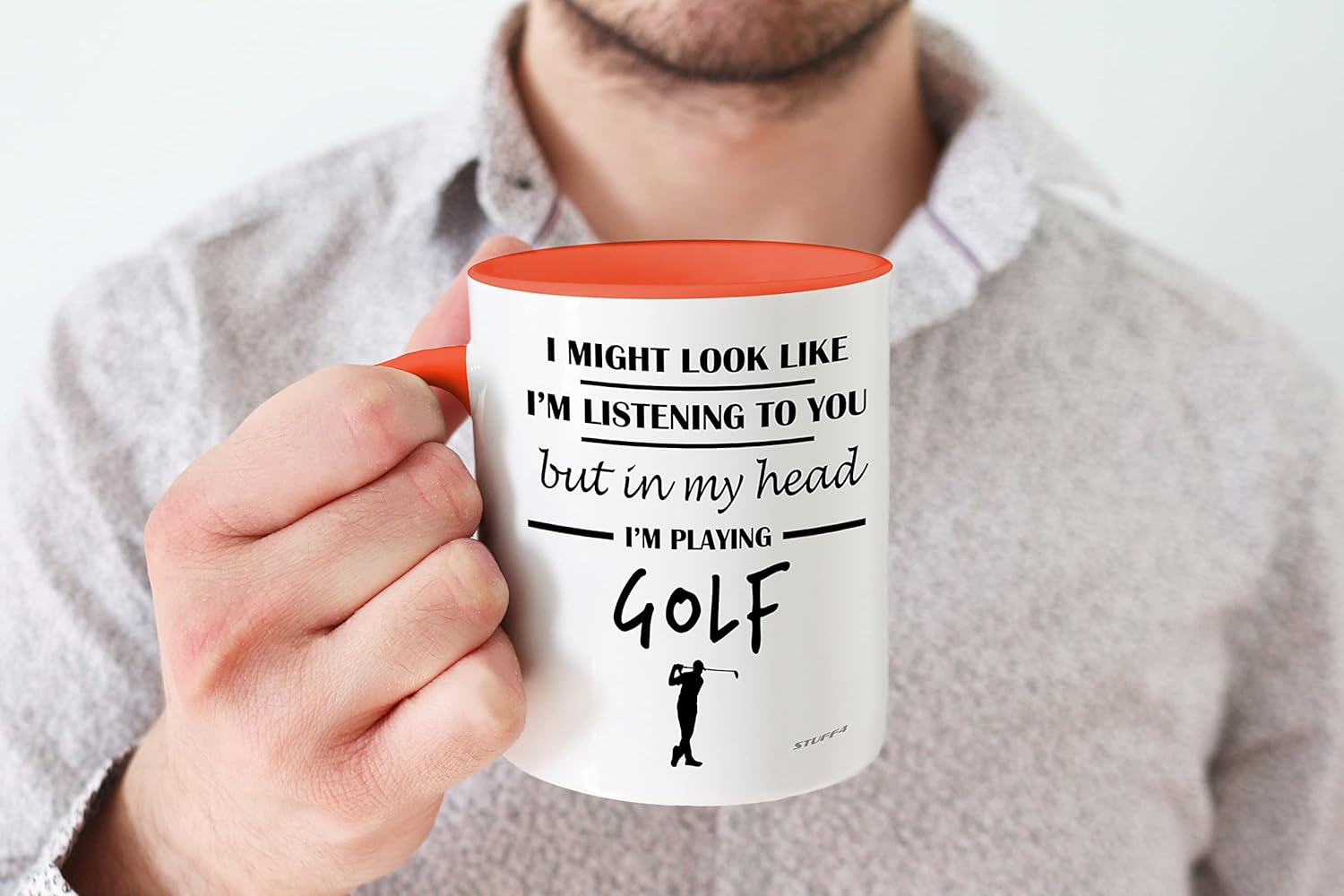 Stuff4 Golf Gifts for Men, in My Head I'm Playing Golf Mug, Funny Presents for Men Gifts Golfers Presents, Lover Gift Ideas - Image 5