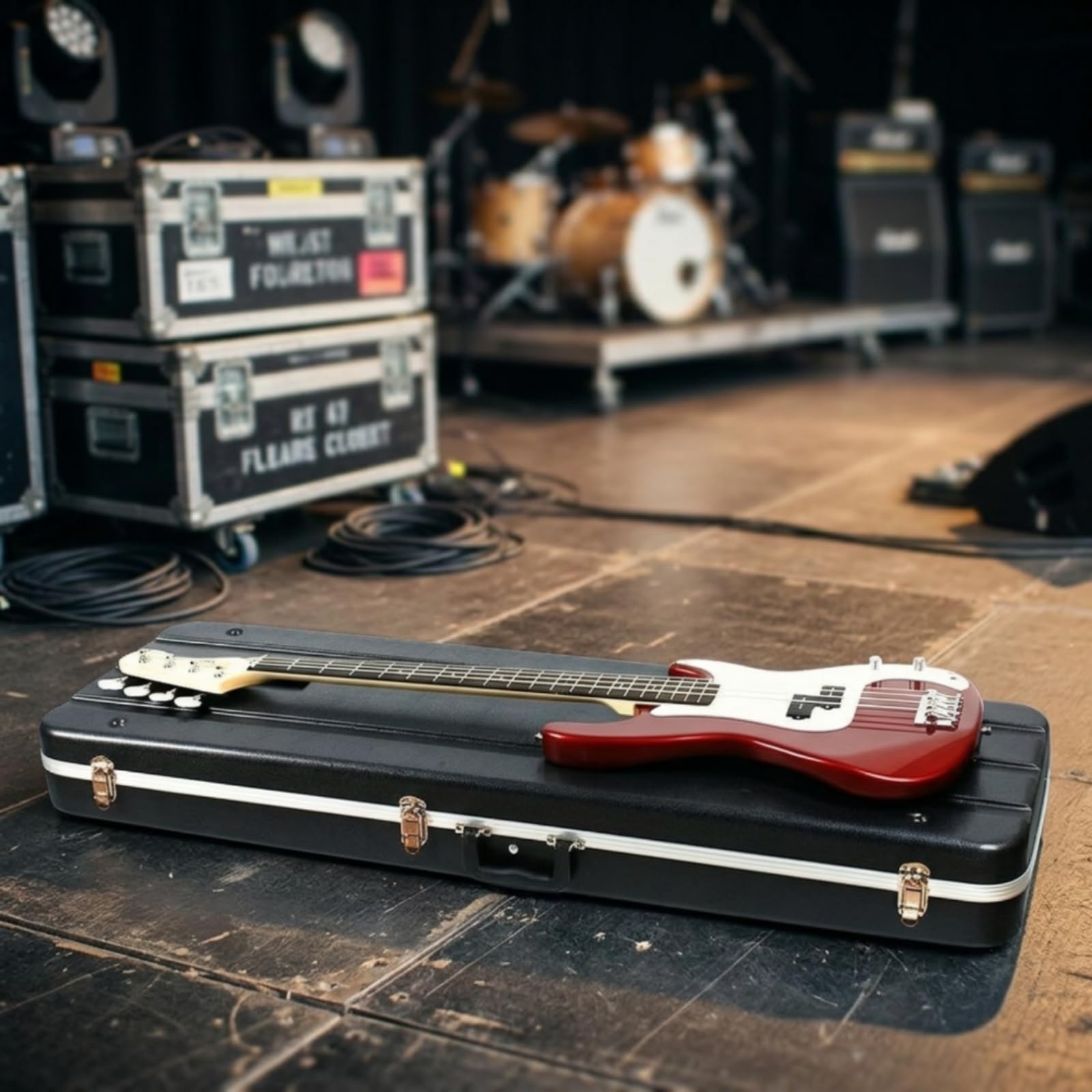 Custodia Rigida Rettangolare Durevole, Custodia Per Chitarra Elettrica Rettangolare