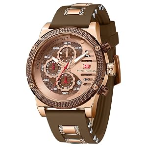AIMES Mens Watches for Men Casual Chronograph Waterproof Sport Military Watch Analog Quartz Movement Stylish Luxury Dress Wrist