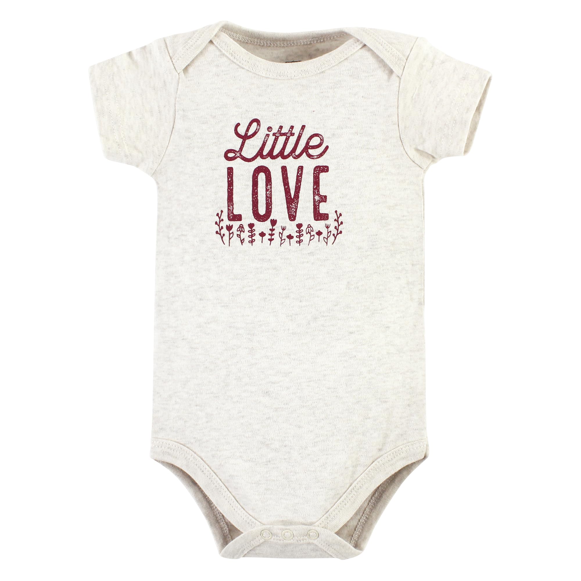 Hudson Baby - Body de algodón para bebé, Pequeñas flores de amor, Recién Nacido