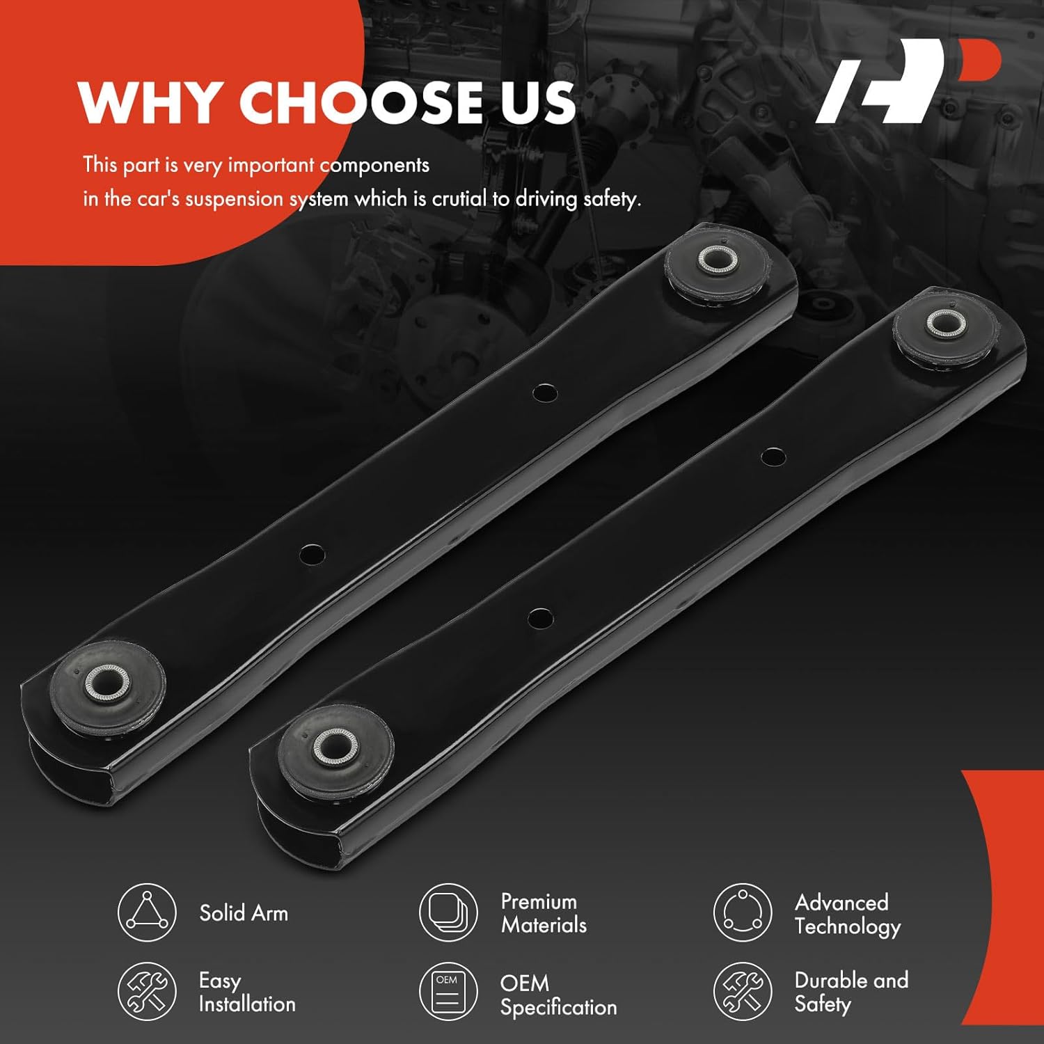 A-Premium 2 x Front Upper Control Arms, with Bushing, Compatible with Dodge Ram 1500 2006-2008, Ram 2500 2003-2010, Ram 3500 2003-2010 & Ram 2500 3500 2011-2013