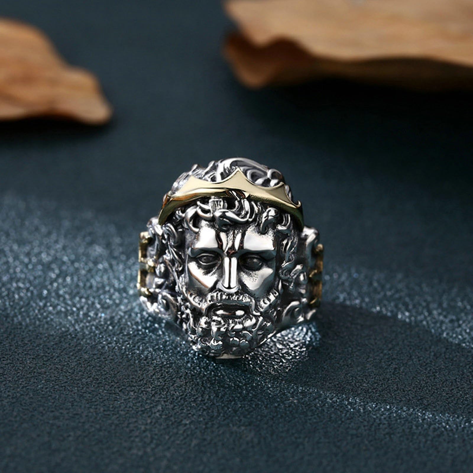Bague Ouverte Argent Sterling 925 Homme Réglable