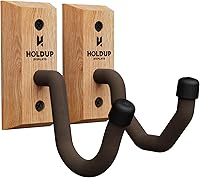 Vista 10 de Hold Up Displays - Soporte horizontal para pistolas y ganchos para escopetas almacenan cualquier rifle, escopeta y arco - Madera dura real cosechada