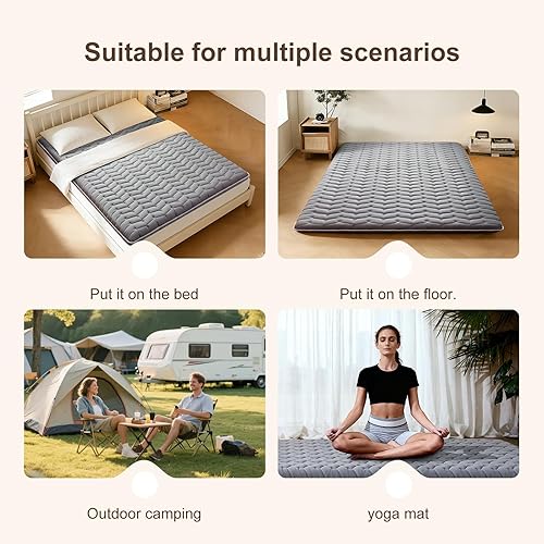 Miniatura 7 de Premium Foam Japanese Futon Floor Mattress Twin Size 39"x 80",100% High Density Foam Comfortable Floor Mattress,3.2" Thicken Foldable Sleeping