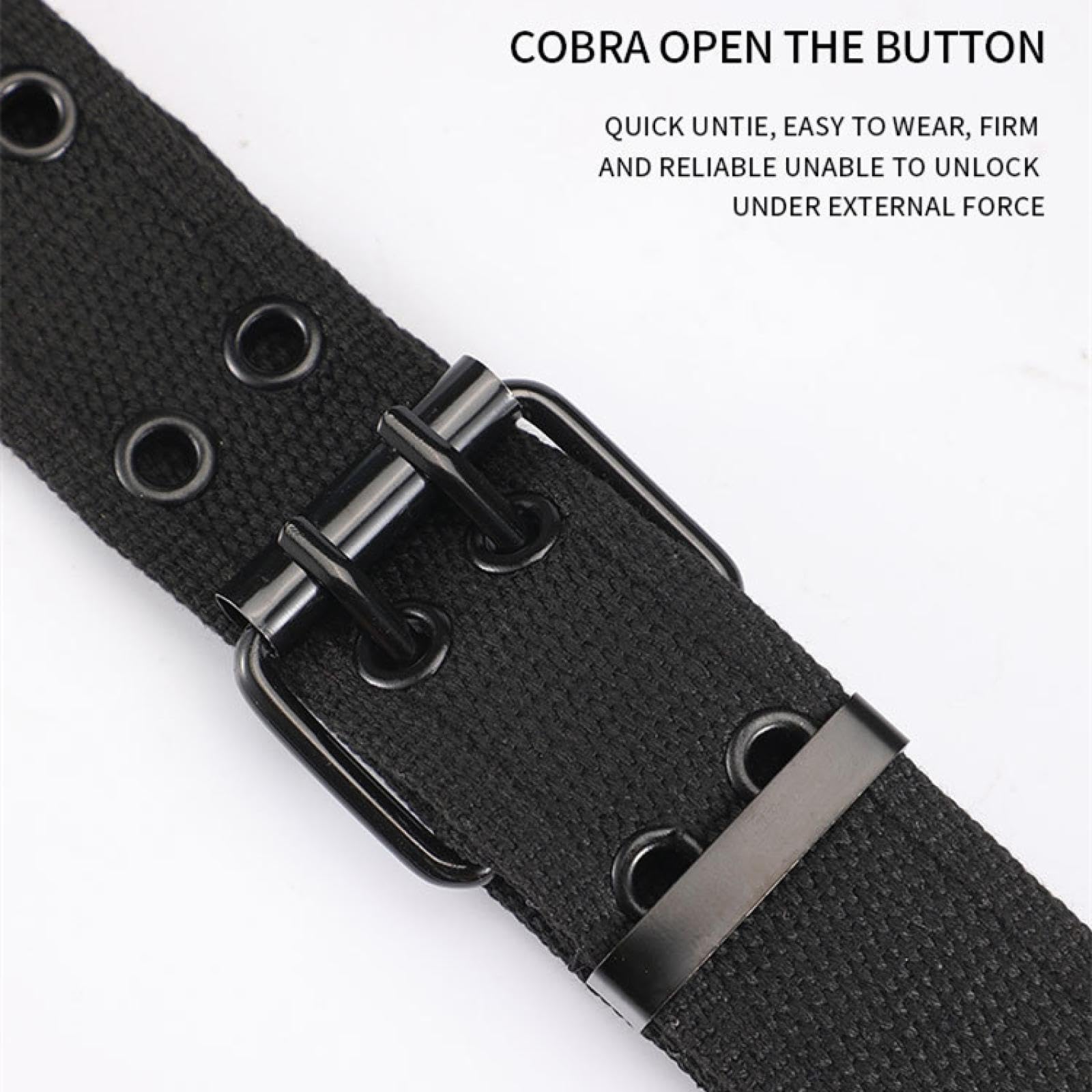 Cinturones de hombre, estilo militar, de lona y nailon, estilo táctico, informal y moderno.