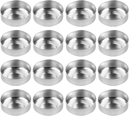 Lurrose Argento Contenitori Tealight Vuoti 100 Pezzi in…