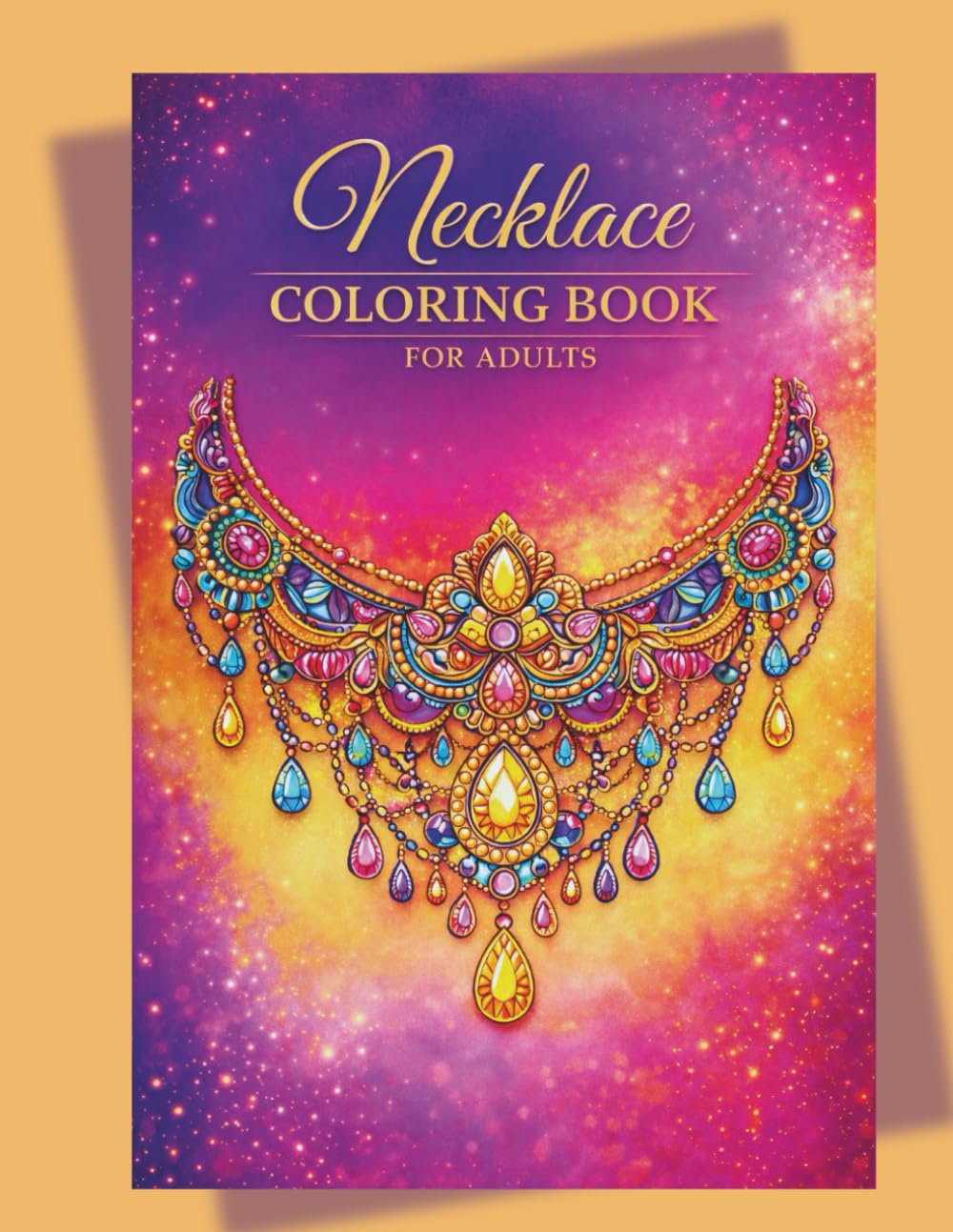 Necklace Coloring Book for Adults: Intricate Jewelry Designs, Elegant Pendants & Stress-Relieving Art for Mindful Coloring