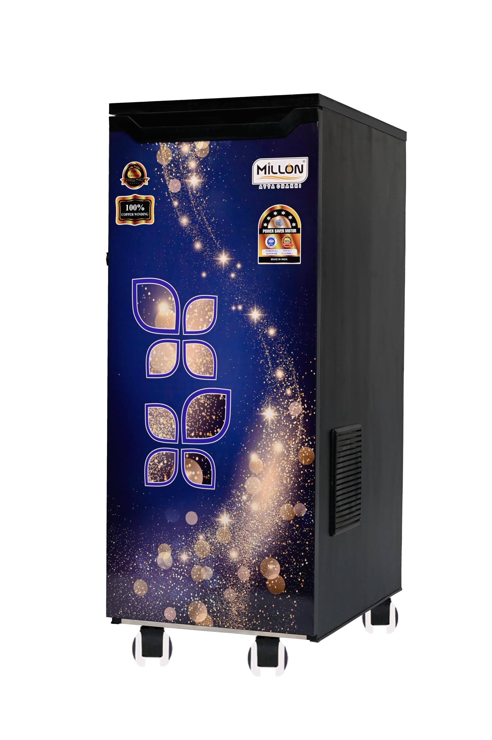MILLON ATTA CHAKKI Stainless Steel, Sparkle Flour Mill Fully Automatic Domestic Ghar Ghanti for Grinding Grains, with Standard Accessories (0.75 Units/Hr)-image-47