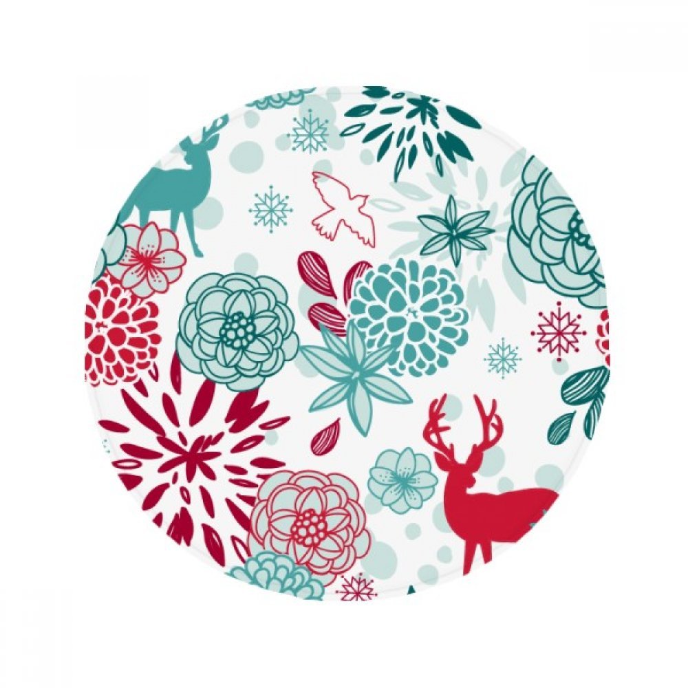 Tapis de sol oiseau et cerf 60x60 cm antidérapant pour entrée et salon