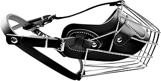 AiliStar Dog Muzzles Wire Basket Muzzles for Dogs Metal Dog Muzzles for Biting Barking Chewing Pet Muzzles for Dogs Black 2#