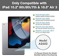 Vista 2 de OYEEICE Funda para iPad de 9ª generación con teclado de 10.2 pulgadas 2021, teclado BT desmontable con magnético, funda para iPad Air de 3ª