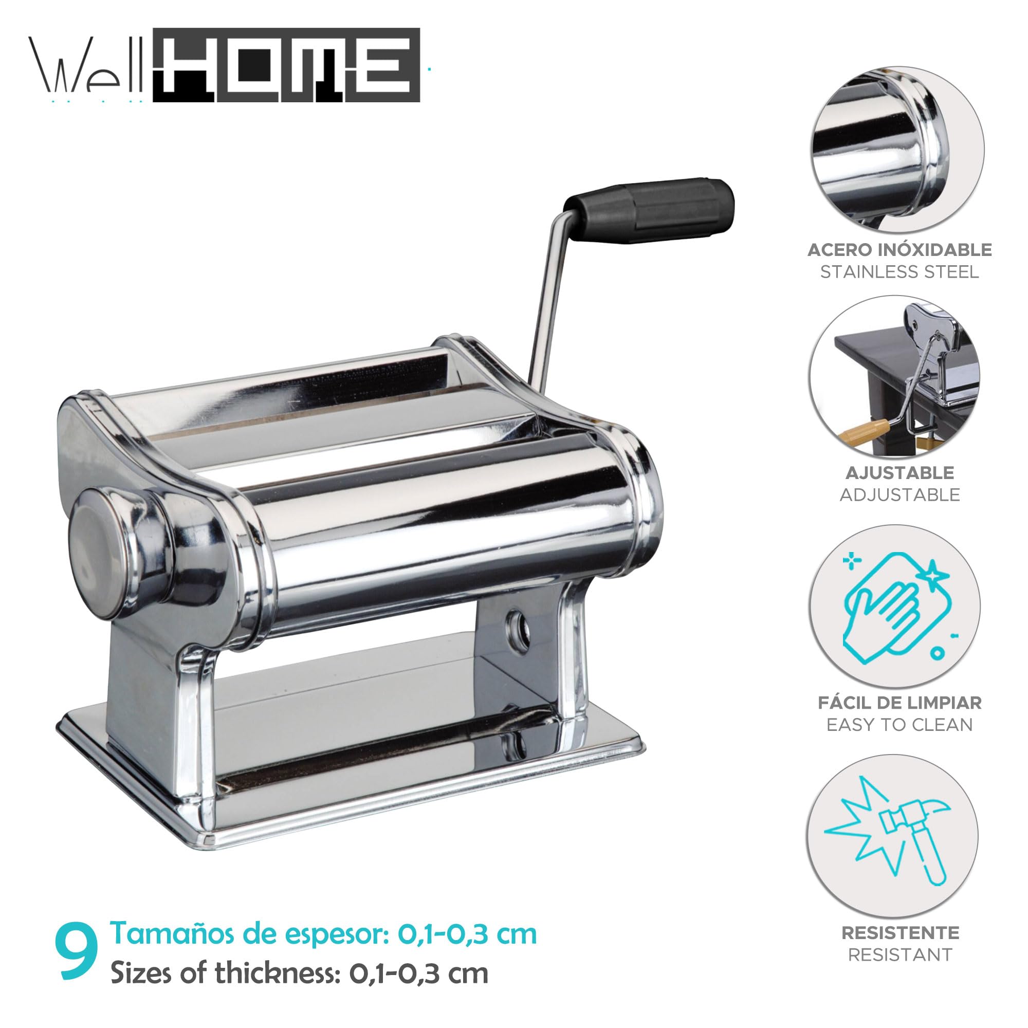Máquina para hacer pasta en acero inoxidable