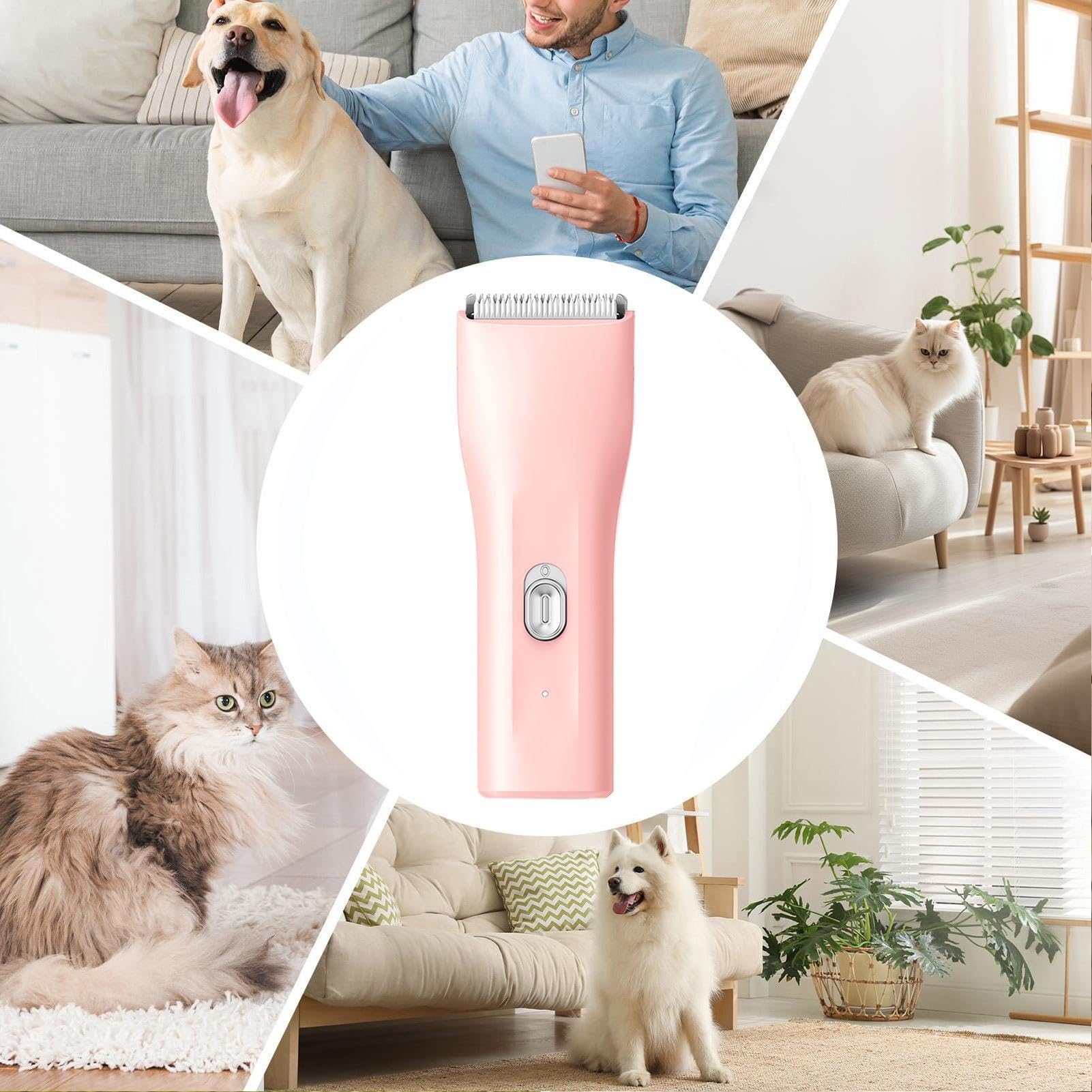 Coupe-poils chiens Rasoir coiffure USB animaux | Coupe-poil silencieux pour chiots Pour intérieur, extérieur, salle de bain, maison, saisonnier, appartement, vétérinaire,