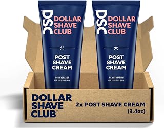 Dollar Shave Club | Post Shave Cream 2 ct. | A Calming and Soothing Post Shave Balm for Men, Rich Hydration for Sensitive Skin, Fast-Absorbing, Non-Greasy Aftershave Lotion, Aftershave Cream