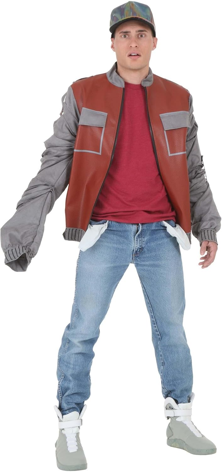 Plus Size Back to The Future II Marty McFly Jacket Costume