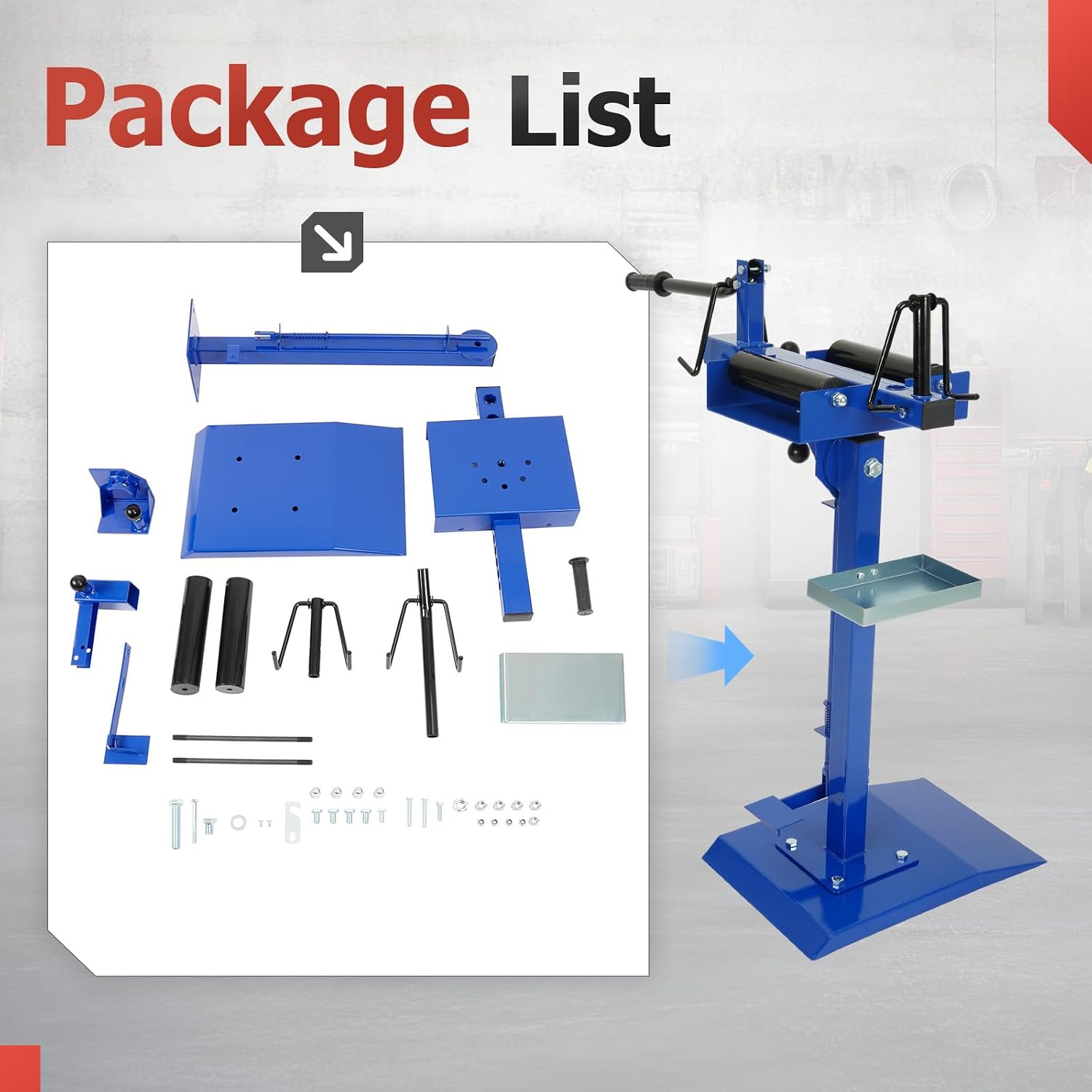 Universal Tire Changer Manual Car Small Truck Tire Spreader Repair Tool Steel Powder Coated