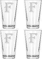 Vista 7 de Juego de 4 monogramas de copa de cerveza (M)